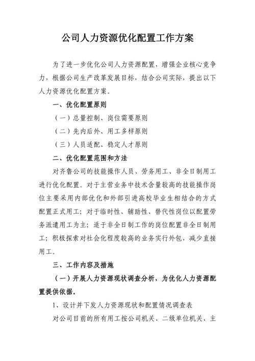 什么是人力资源优化配置